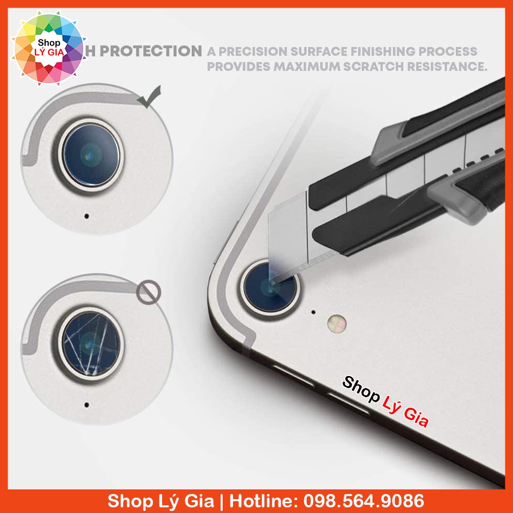 Kính cường lực bảo vệ camera cho iPad Air 5/ Air 4/ Mini 6/ Pro 11'/ iPad 7/8/9/10