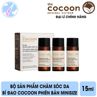 Bộ Giảm Mụn Bí Đao Cocoon Phiên Bản Minisize 15ml