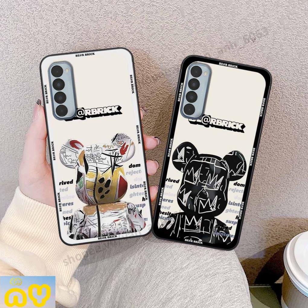 Ốp lưng Oppo Reno4 /  Reno4 Pro / Reno 4 be@r brick mars thời trang, Ốp lưng lưng điện thoại viền dẻo siêu chất Như Ý