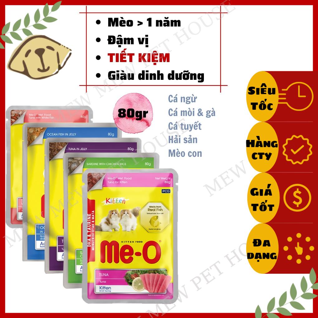 Pate Cho Mèo Me-O Gói 80g