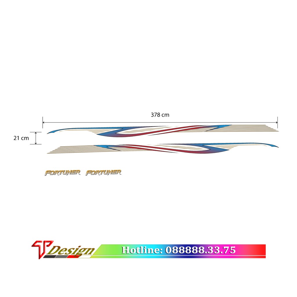 Tem xe innova, Tem dán sườn xe 7 chỗ for turner, decal dán sườn xe innova mẫu mới WRAP78