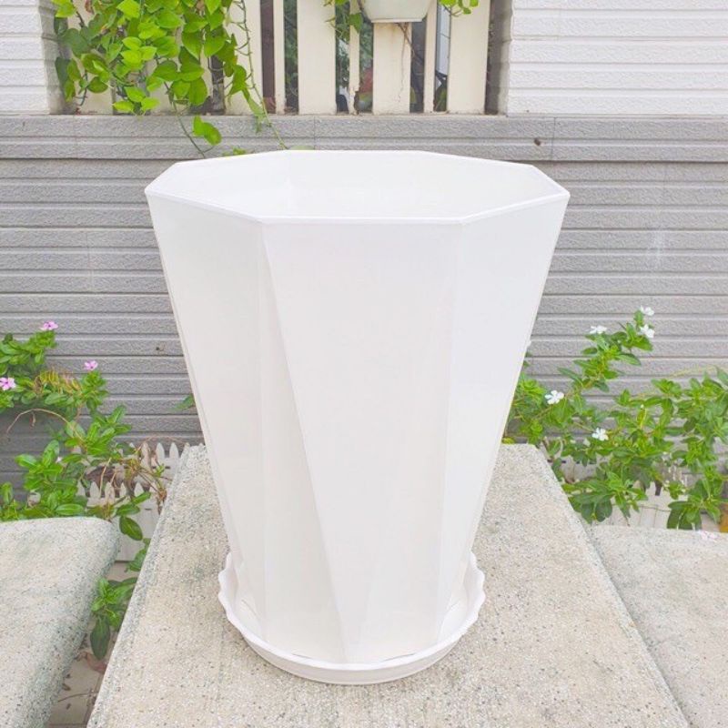 Chậu nhựa kim cương 40x30cm loại 1 dày, bóng, đủ size