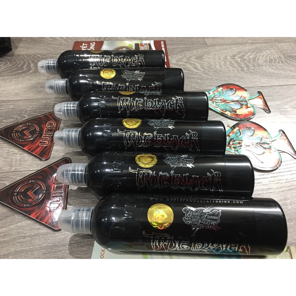 World Famous True Black 8oz xăm body mảng đen