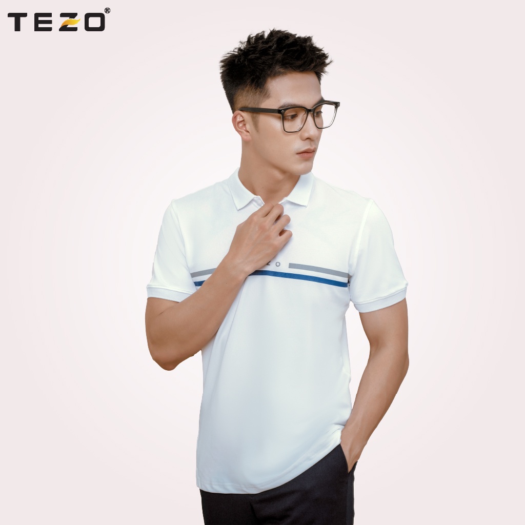 Áo polo nam Tezo, áo thun nam phối màu lịch sự trẻ trung năng động 2201APIT13