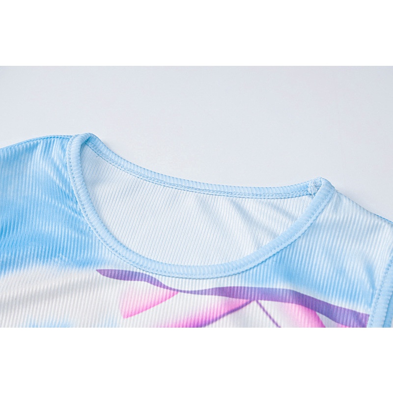 Áo Tank Top Sát Nách In Họa Tiết Hoạt Hình Kèm Khăn Choàng Cho Nữ