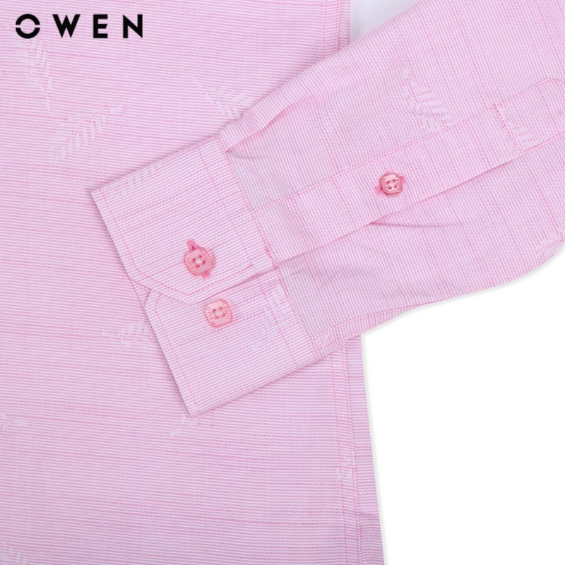 Áo sơ mi dài tay nam Owen chất Bamboo dáng Regularfit màu hồng - AR80381D | BigBuy360 - bigbuy360.vn