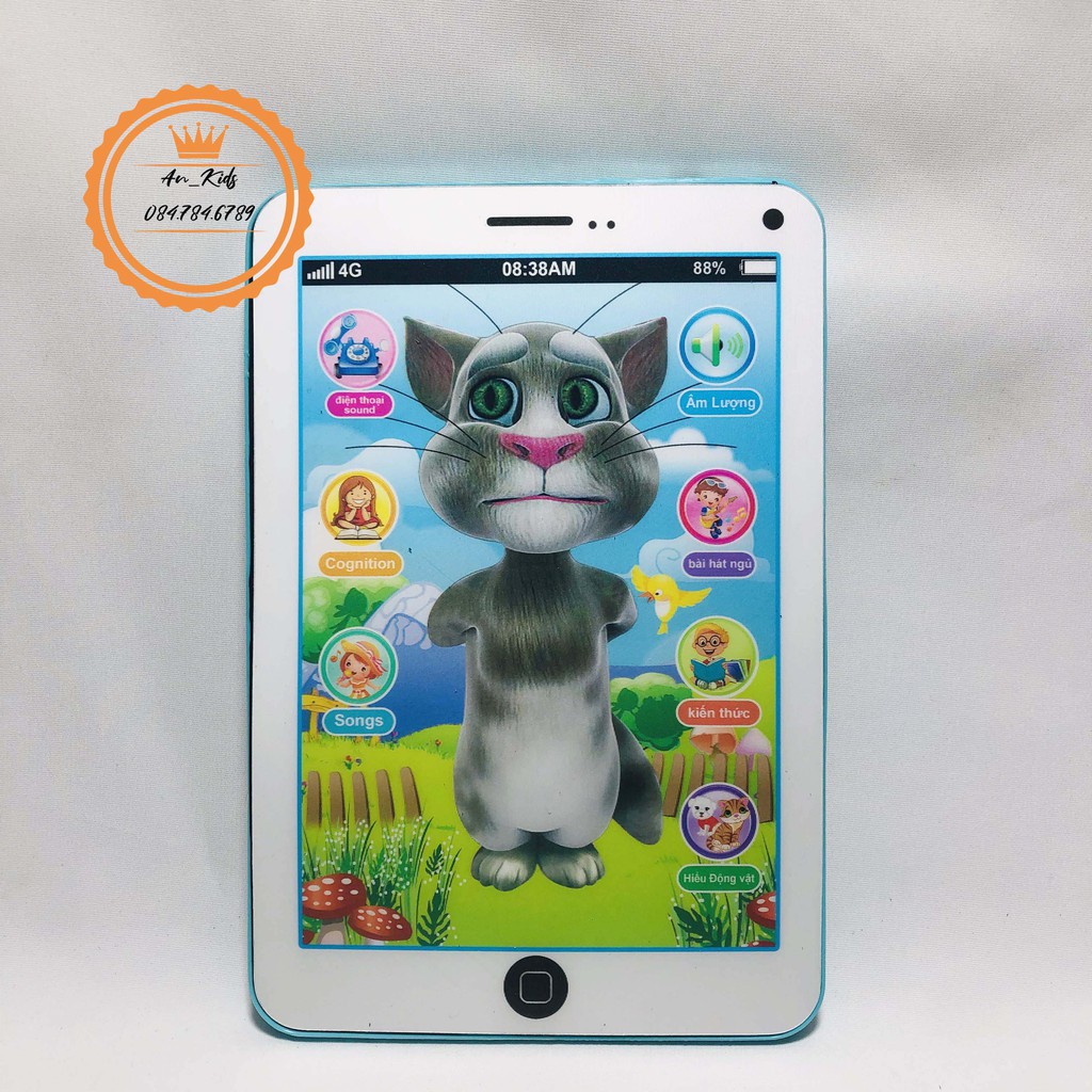 I Pad Đồ Chơi, Điện Thoại Ipad Mèo Tôm Hát ,Kể Chuyện,Đọc Cho Bé Nghe Giúp Bé Vừa Chơi Vừa Học  An Kids