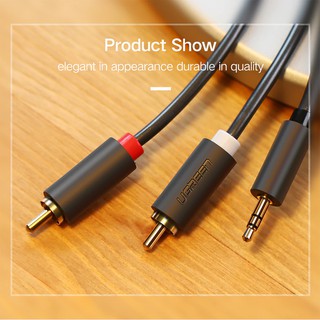 Cáp âm thanh  3.5mm ra 2RCA Cao Cấp UGREEN AV102