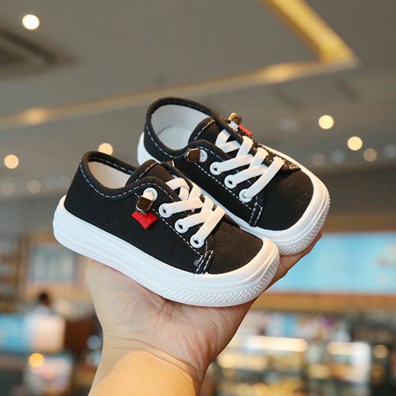 Giày Thể Thao Vải Canvas Dễ Thương Phong Cách Hàn Quốc Cho Bé