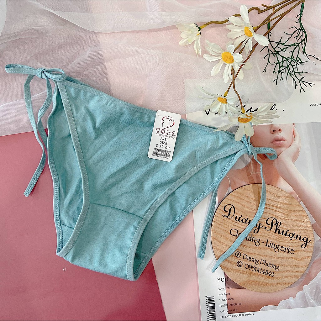 Quần lót nữ cotton cột dây hông sexy - QL052 | BigBuy360 - bigbuy360.vn
