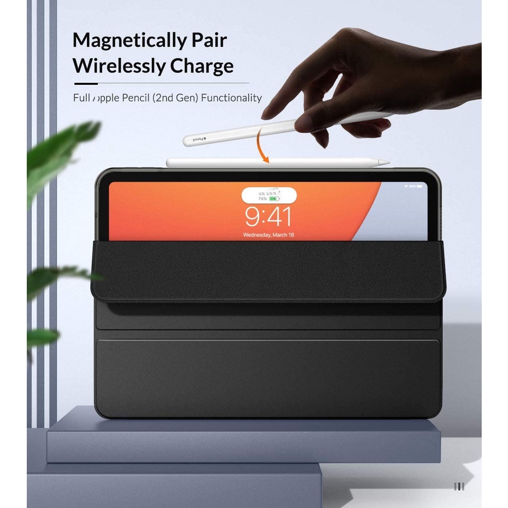 Bao Da Máy Tính Bảng Mềm Có Giá Đỡ Có Ngăn Đựng Bút Cảm Ứng Cho iPad Air 5th / 4th Gen10.9 Inch 2022 / 2020 / iPad 2nd