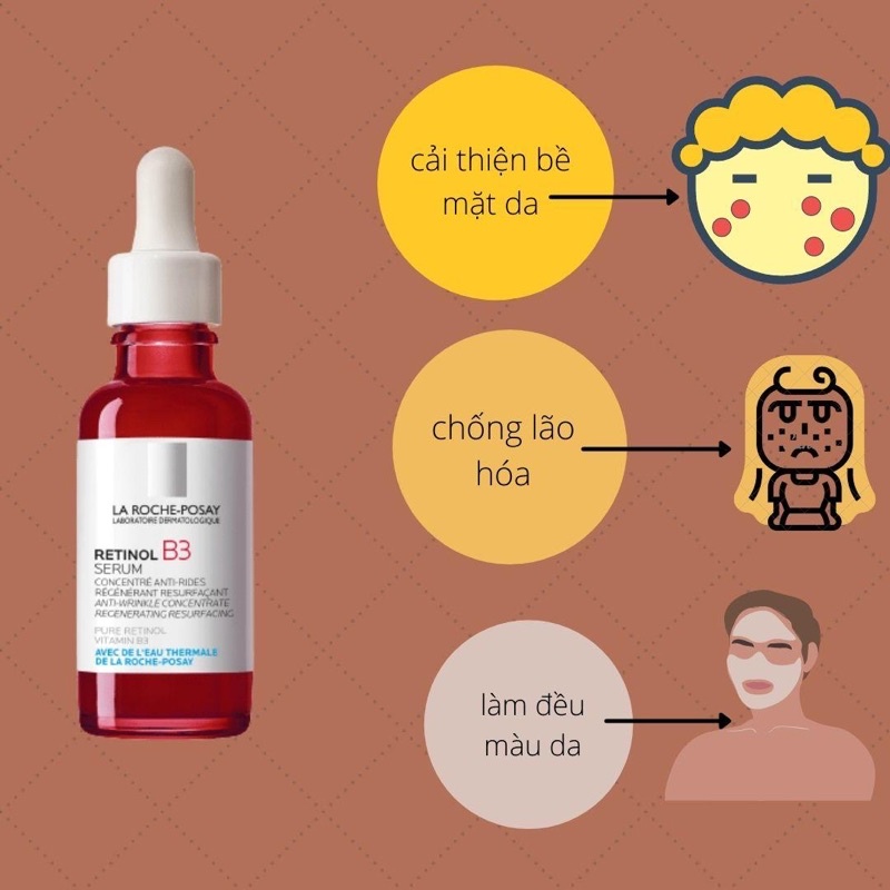 DƯỠNG CHẤT CHỐNG LÃO HOÁ RETINOL LA ROCHE-POSAY B3 SERUM 30ML