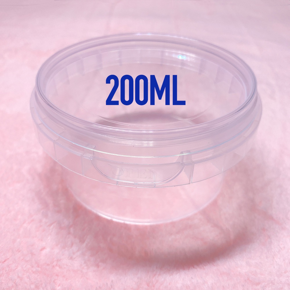 Hộp Nhựa Đựng Slime Chống Tràn 200ml - Nguyên Liệu Slime