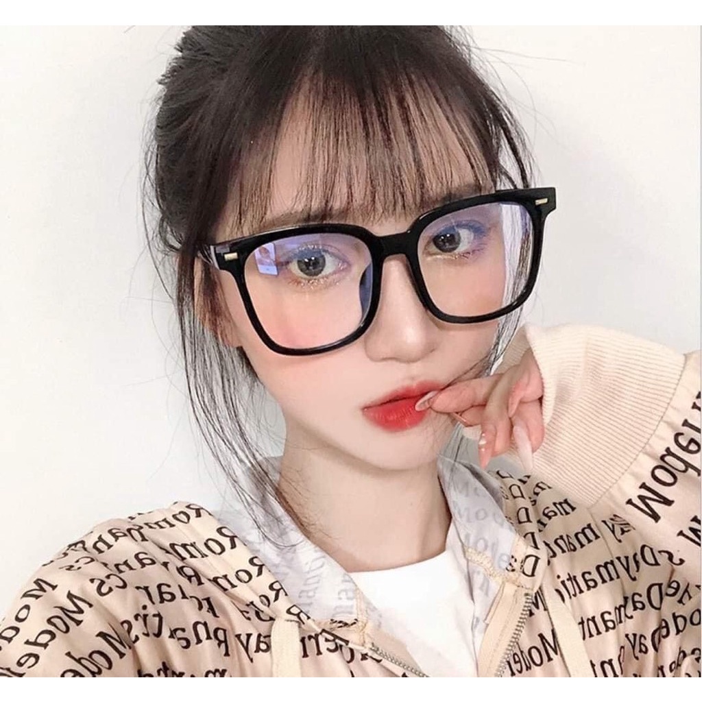 Kính vuông mắt to sọc ngang 0 độ K1029 - 357 STORE