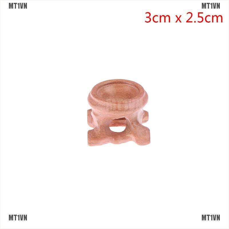Đế Gỗ Tròn Trưng Bày Trang Sức Tiện Dụng