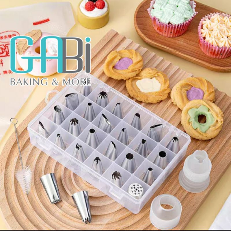 Set dụng cụ 33 món trang trí bánh (24 đui)