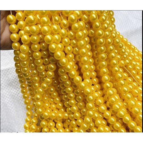 25gram hạt bẹt ngọc trai nhựa nhiều màu 6-8-10mm có lỗ