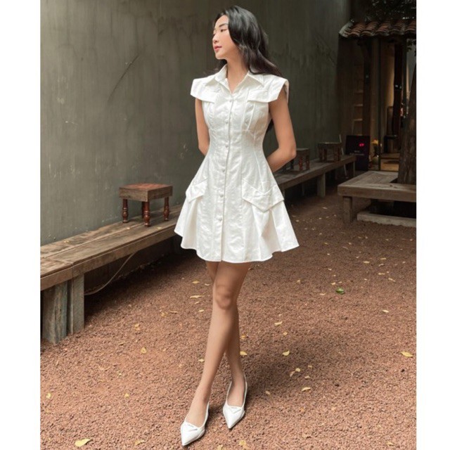 Đầm sm xếp ly tay con , Peace House Clothing | BigBuy360 - bigbuy360.vn