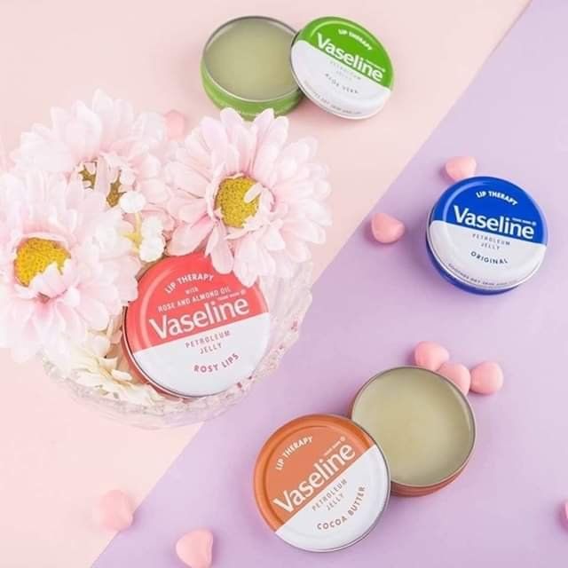 Vaseline dưỡng môi hộp thiếc