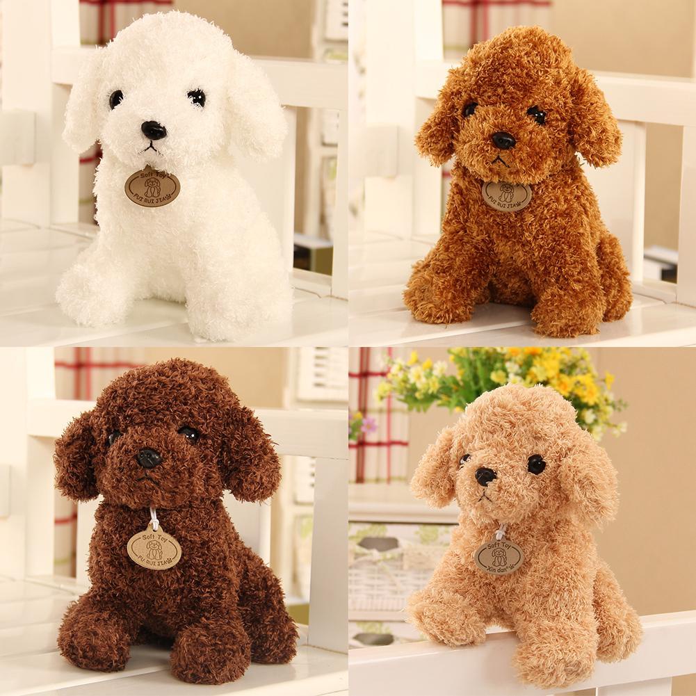 Thú Nhồi Bông Mềm Mại Hình Chú Chó Teddy Dễ Thương Trang Trí Cây Thông Giáng Sinh