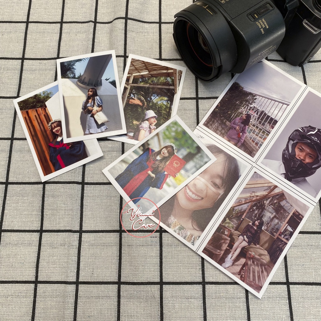 In ảnh polaroid theo yêu cầu combo 4 hình Yumi Case