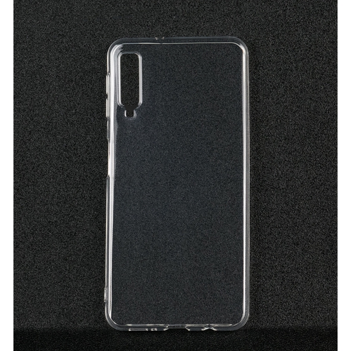 Ốp điện thoại silicone trong suốt đơn giản dành cho Samsung Galaxy A7 2018