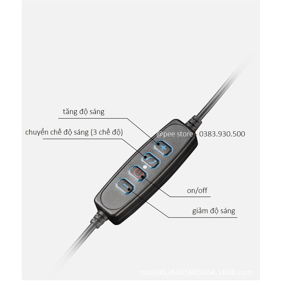 [BH 6 THÁNG] Đèn LiveStream 20cm, hỗ trợ ánh sáng Chụp Ảnh, Make Up Trang điểm | BigBuy360 - bigbuy360.vn