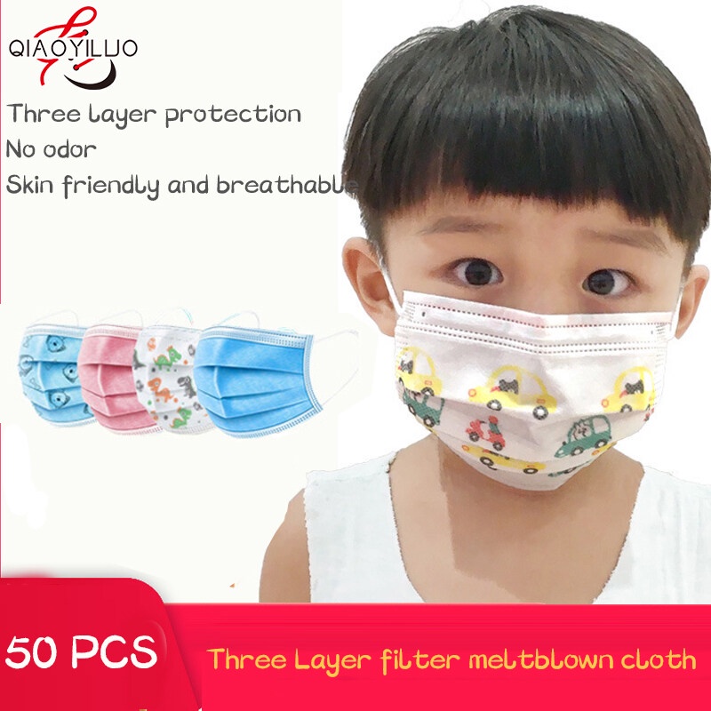 [COD] [Giao Hàng Nhanh / Đang Bán] Khẩu Trang Trẻ Em 50 Miếng. Tiền mặt để giao hàng.