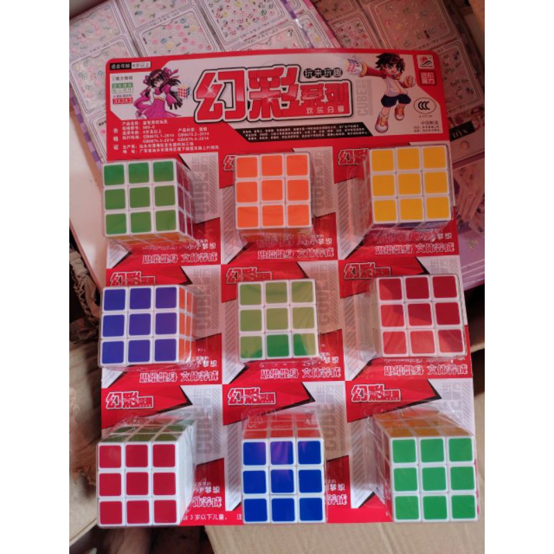 Sỉ vỉ 9  Rubik 3x3 - Đồ chơi phát triển trí tuệ cho bé