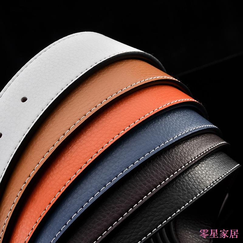 Z Đai Thắt Lưng Không Đầu Khóa Chữ i Đục Lỗ Màu Cam / Trắng Cho Nam