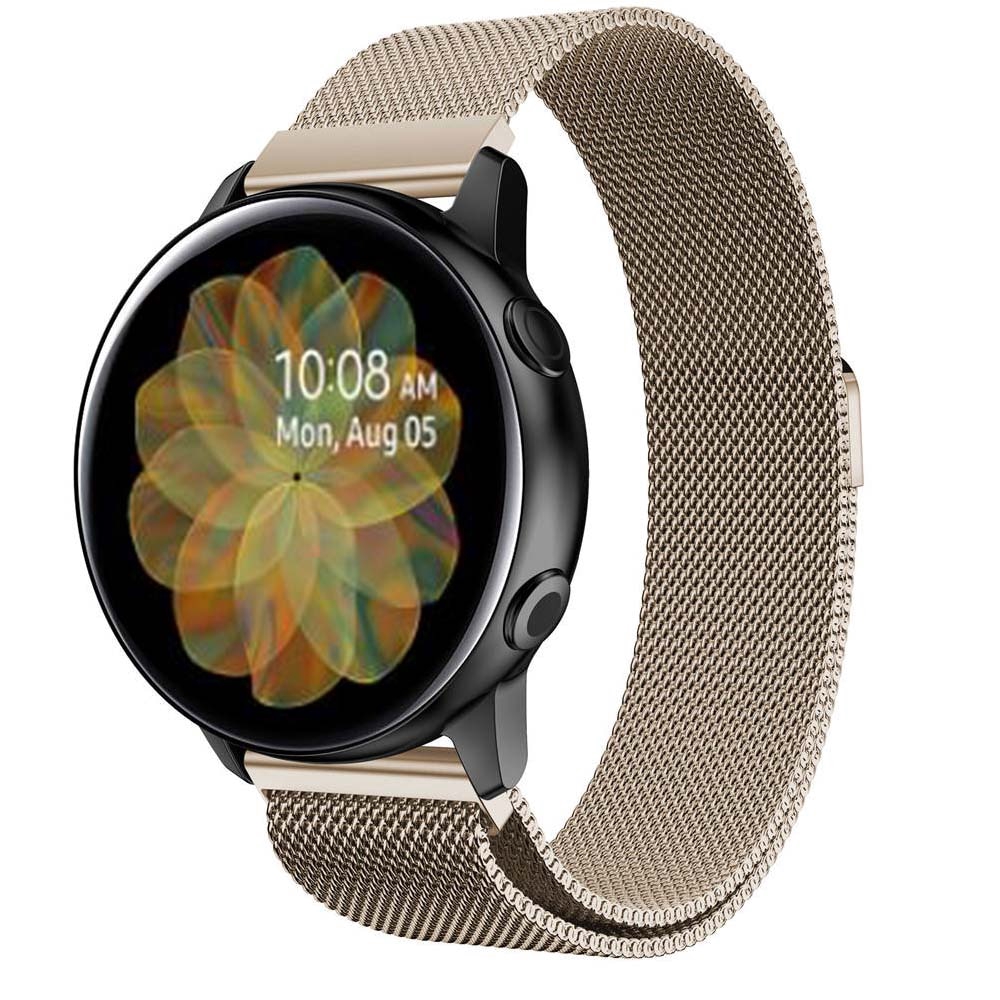 Dây Đeo Milanese 20mm Thay Thế Cho Đồng Hồ Thông Minh Samsung Galaxy active2 40mm 44MM Huami Amazfit GTR 42mm / GTS 4 3 2 2e 4Mini 2mini