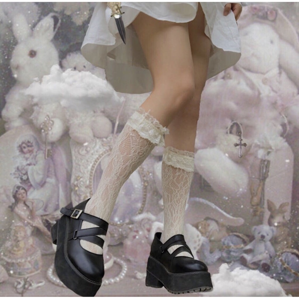 GILLBABY | Vớ Lolita ren bắp chân dành cho cosplay | BigBuy360 - bigbuy360.vn