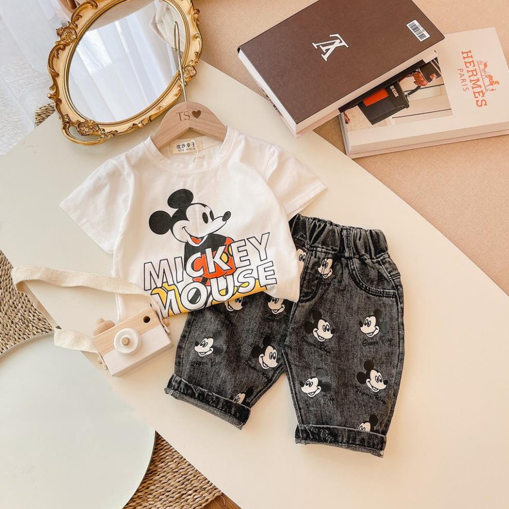 SALE!!! SET BỘ BÉ TRAI QUẦN BÒ ÁO PHÔNG MK CỰC HOT( quảng châu)