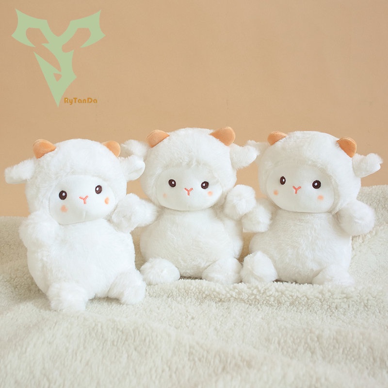 Đồ chơi nhồi bông Hình Chú Cừu Trắng Dễ Thương Cho Bé Gái
