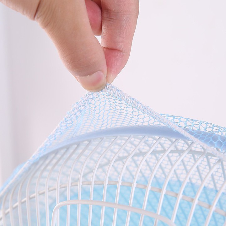 Lưới bọc trùm quạt Hàn Quốc dạng lưới nhựa lỗ siêu nhỏ có bo chun an toàn dễ dàng vệ sinh youngcityshop 30.000