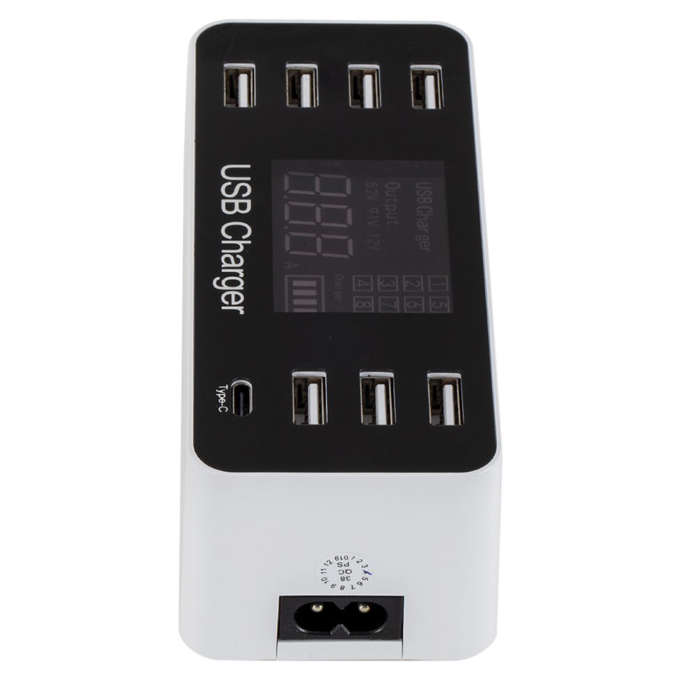 Củ Sạc Thông Minh Đa Năng Pi A9 7 Cổng Usb Type-C Type-C Ac100-240V