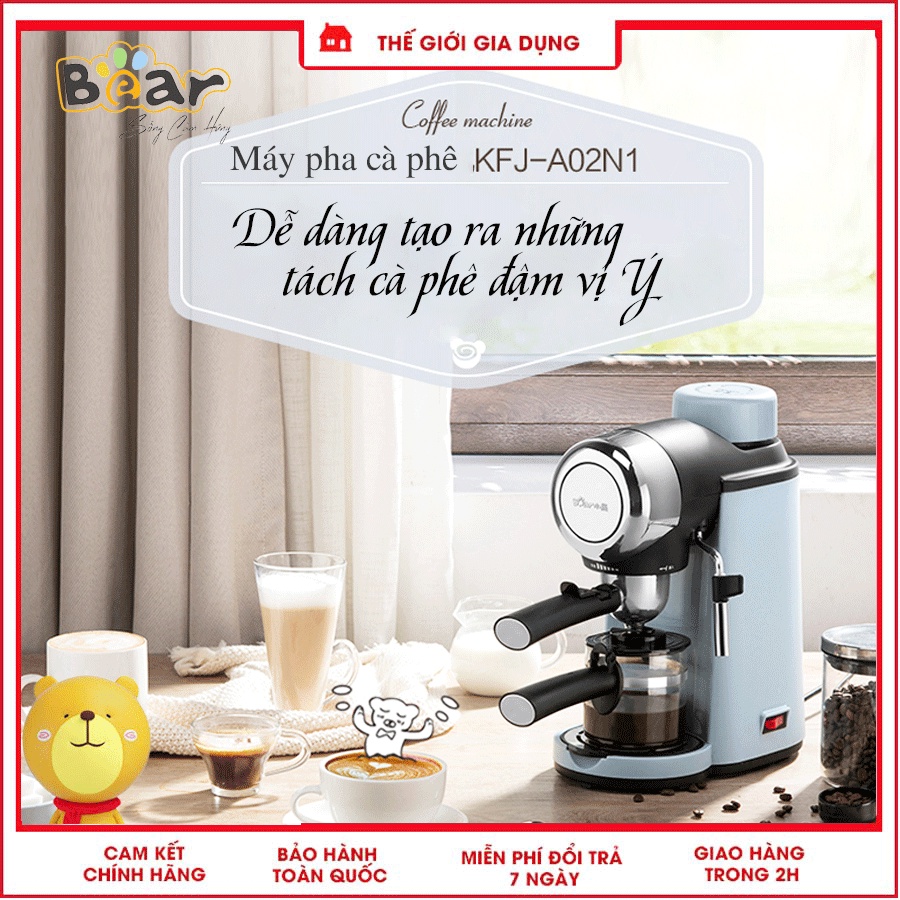 Máy Pha Cà Phê Bear Kfj-A06K1 - Máy Pha Coffe Tự Động...