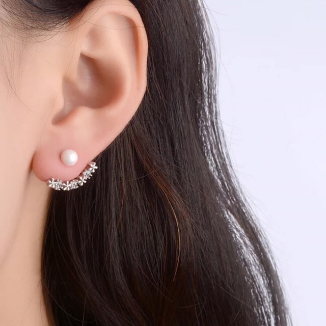 Bông tai bạc S925 hậu duệ mặt trời