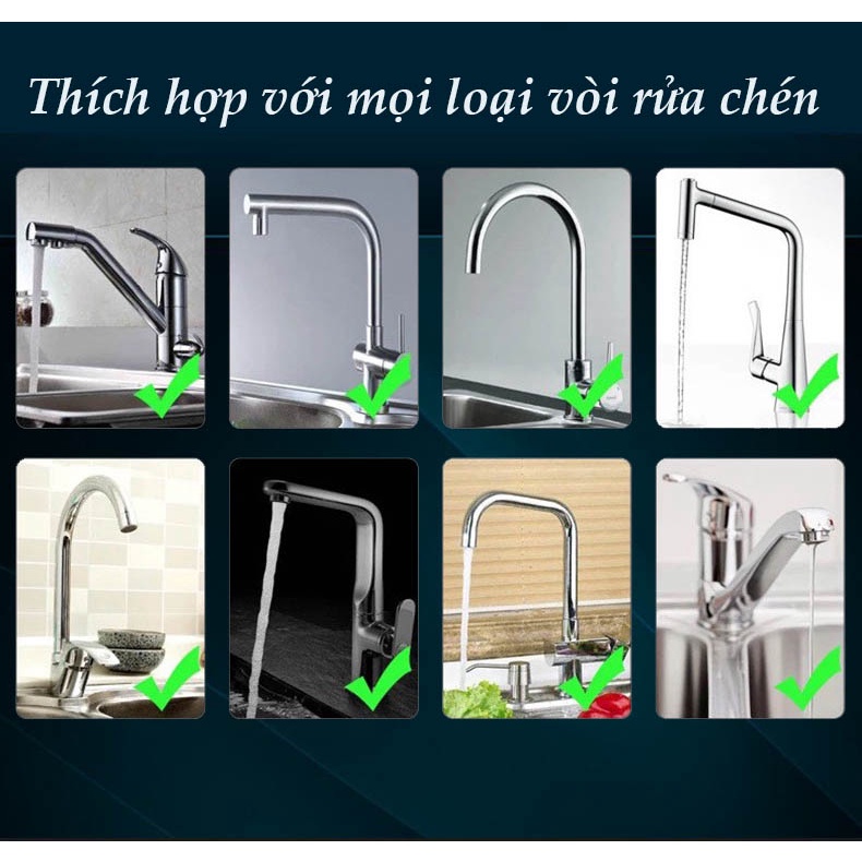 Bộ vòi rửa bếp đa năng, đầu vòi chậu rửa thông minh 2 chế độ xả VHD4 đa năng tiện dụng