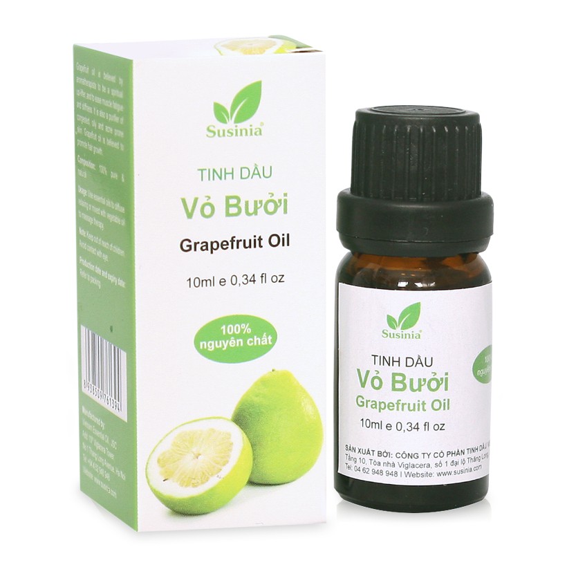 Tinh dầu vỏ bưởi Susinia 10ml 100% nguyên chất tự nhiên