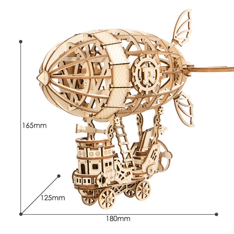 Đồ chơi lắp ráp gỗ 3D Mô hình Khinh Khí Cầu Airship TG407