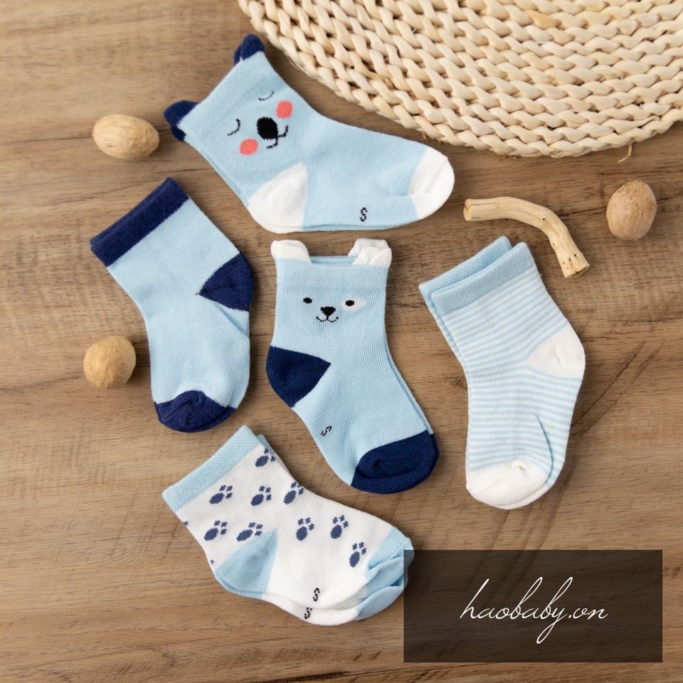 [Haobaby shop] Set 5 tất cao cổ cho bé