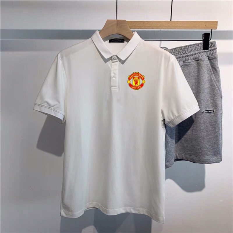 Áo bóng đá Polo câu lạc bộ Clb Mu , thời trang nam nữ có cổ ngắn tay thể thao