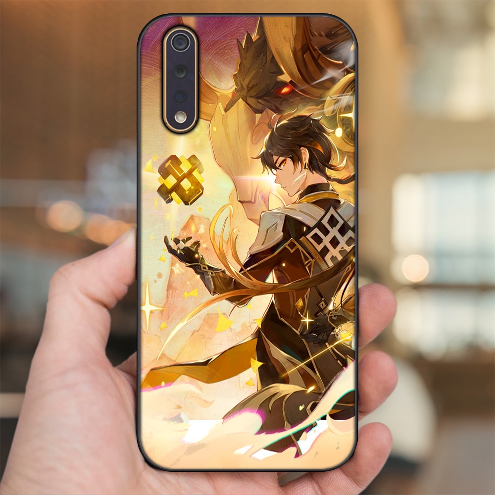 Ốp lưng Vivo S1 viền đen in hình Zhongli Genshin Impact