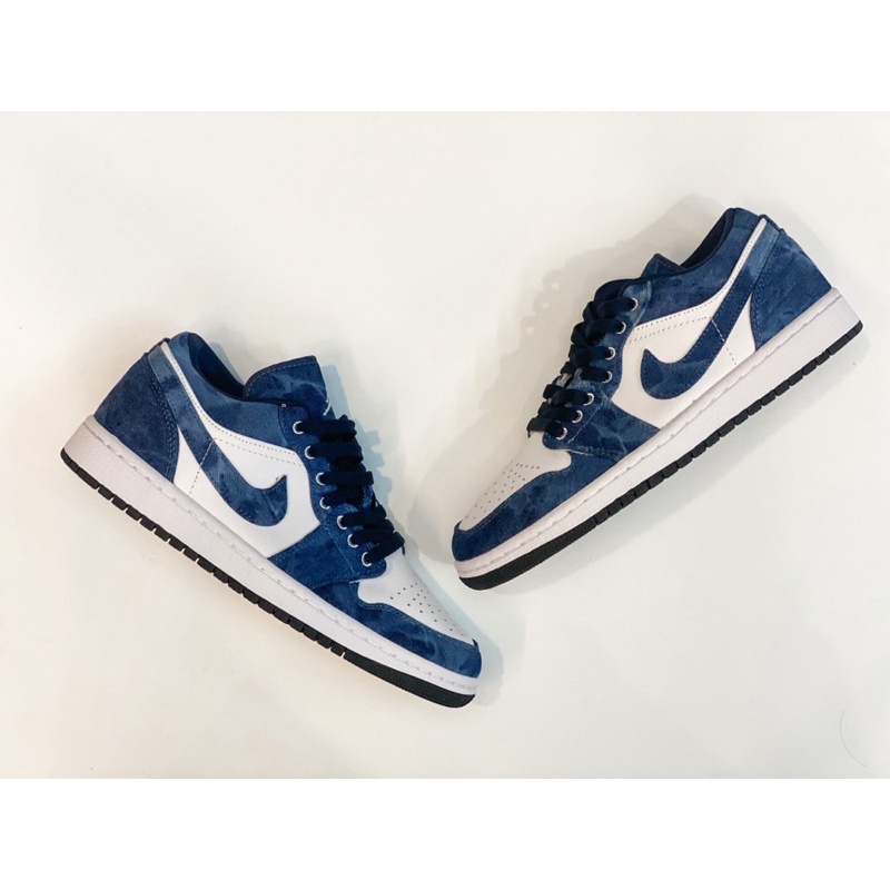 GIÀY THỂ THAO JORDAN 1 WASHED DEMIN XANH CỔ THẤP [ Full Bill + Box ]