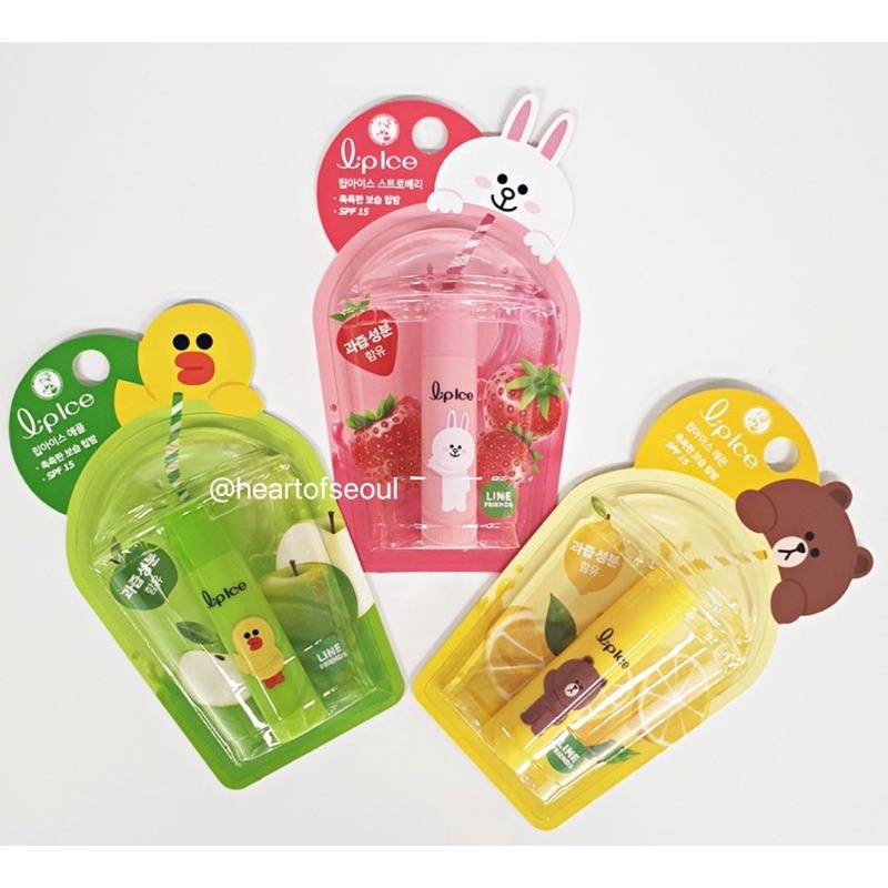 Son dưỡng Lipice Line Friends Lip Balm nội địa Hàn 3.5g (Bill Hàn)