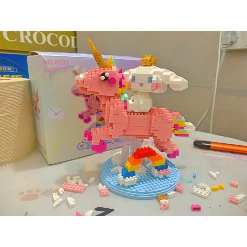 Mô Hình Cinnamoroll Unicorn Lắp Ráp 3D
