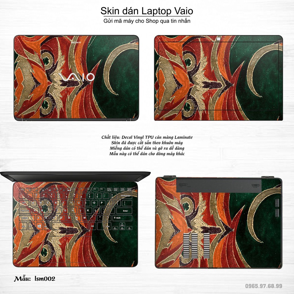 Skin dán Laptop Sony Vaio in hình Athena Noctua - Linh Vật Của Trí Tuệ - lsm002 (inbox mã máy cho Shop)