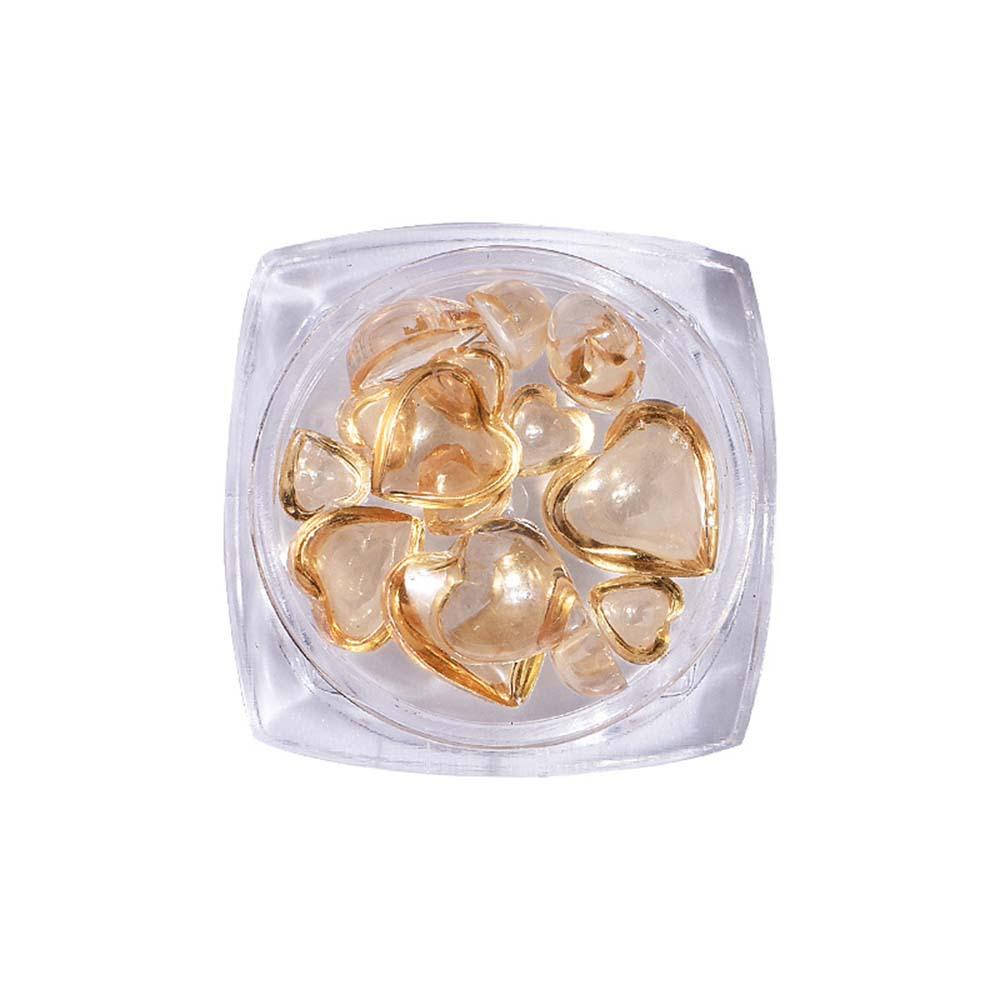 Phụ Kiện Trang Trí Móng Tay 3D Hình Trái Tim Phong Cách Nhật Bản|Phụ Kiện Kim Cương Giả Tự Trang Trí Móng Tay