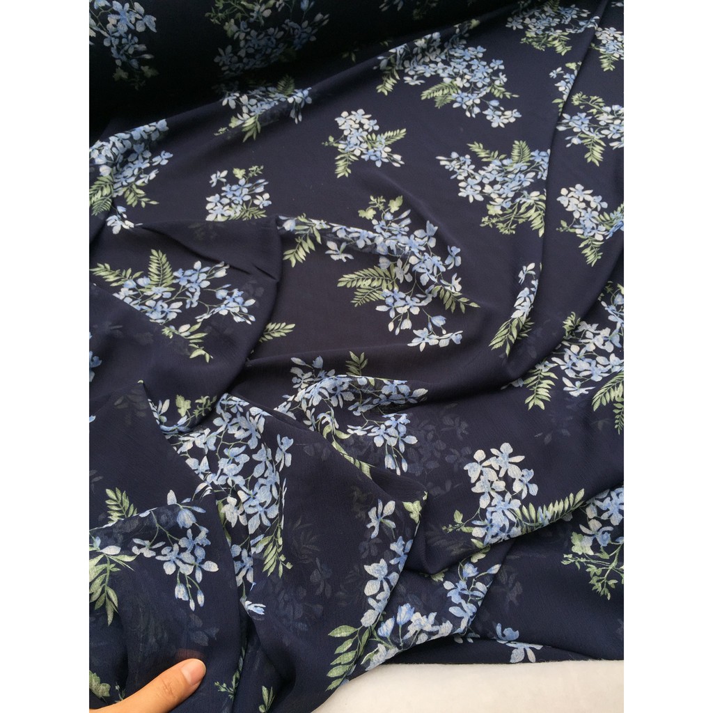 Voan chiffon 2 (Voan chiffon mềm mại, co giãn nhẹ, mát và nhẹ bay)